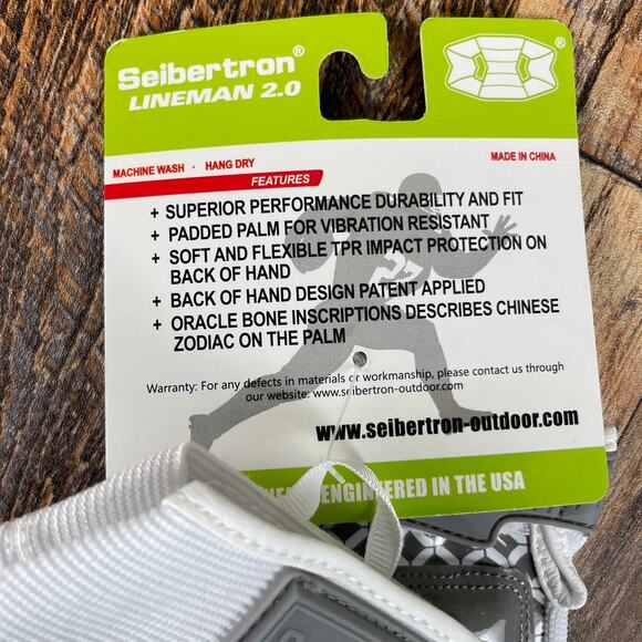 Seibertron Lineman 2.0 Adult X-Large Padded Palm Football Receiver Gloves - Picture 11 of 11